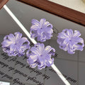 Gold Glitter Iridescent Iris Flower Charms