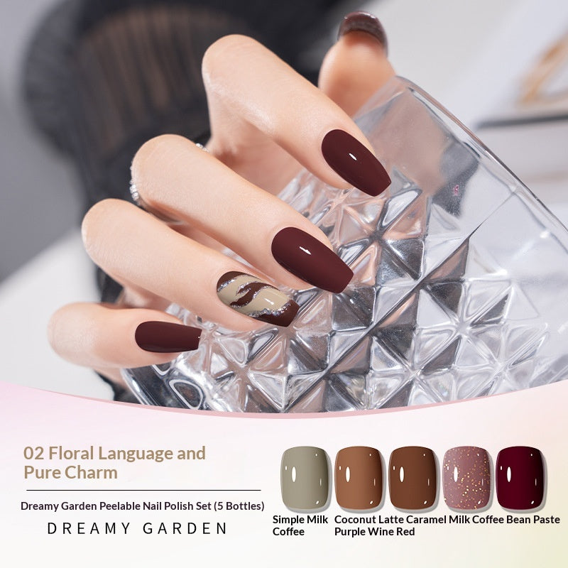 Dream Garden Nail à base d'eau Set polonais Pas de cuisson nécessaire