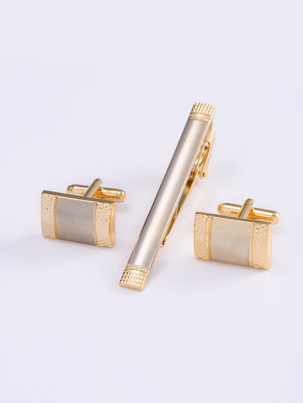 Hommes formal Business Cufflinks and Tie Clip Set