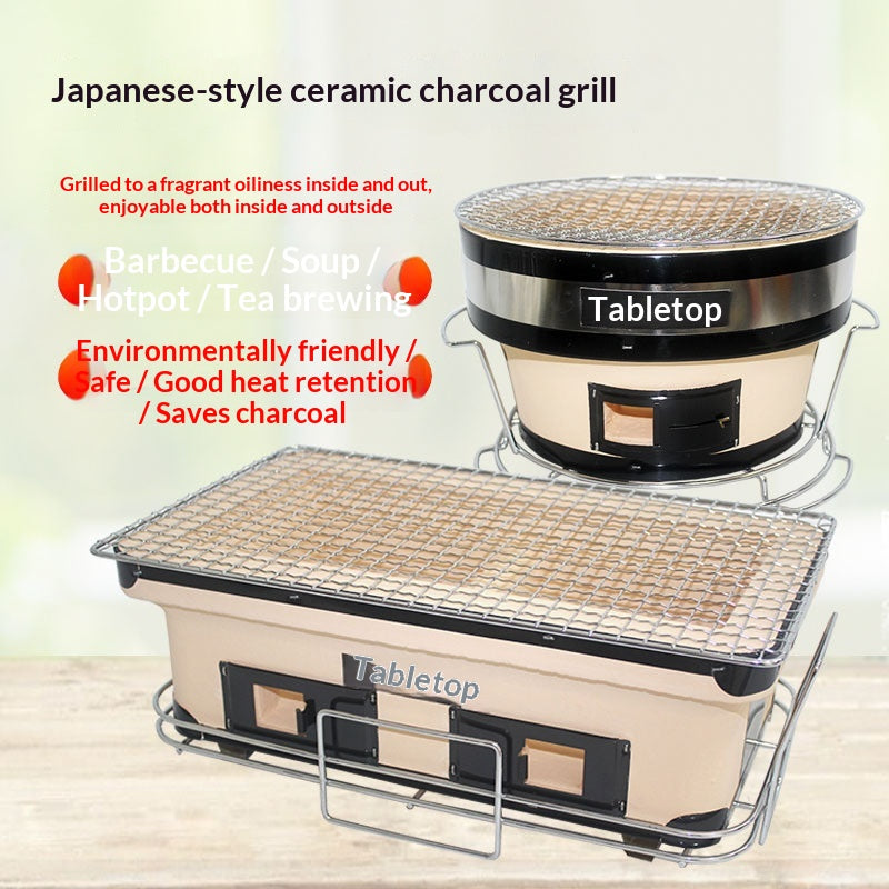 Poêle à charbon de barbecue de style japonais
