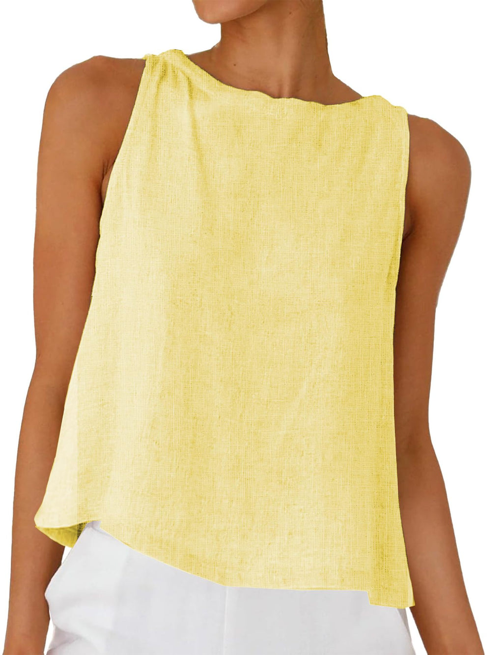 Femmes Col rond Blouse à coupe molle