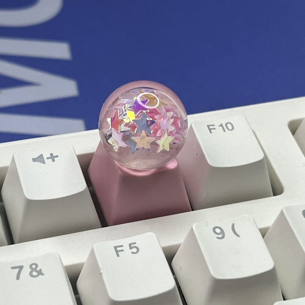 Cute Cartoon Star Crystal Ball Casques-clés