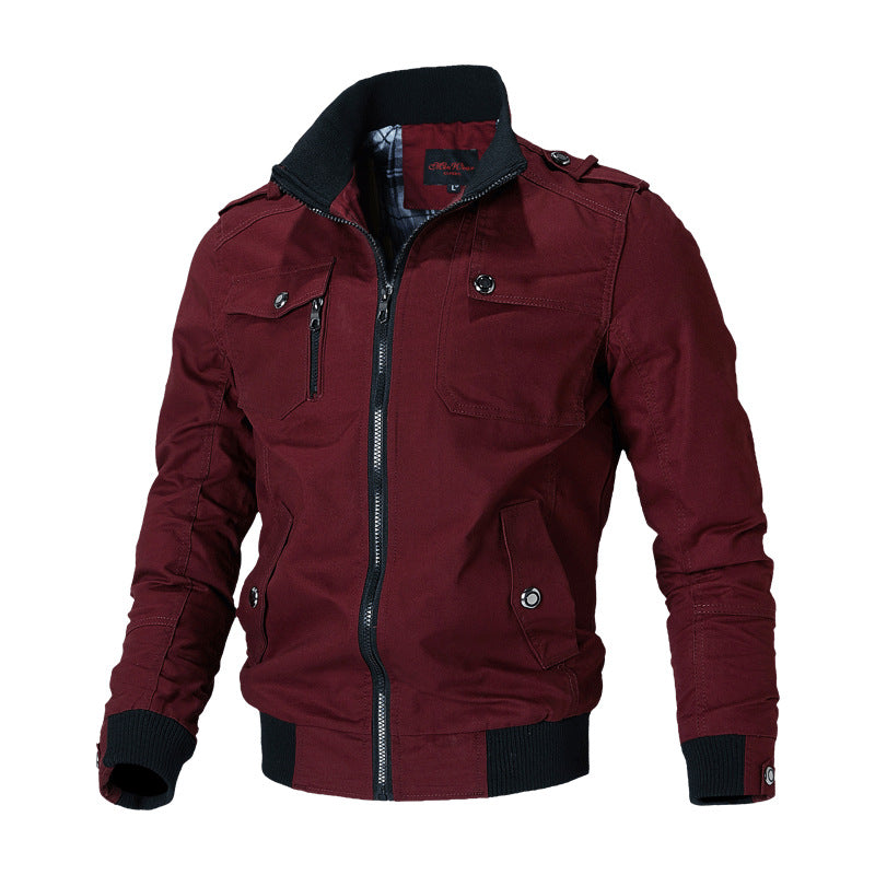Veste Homme Veste Homme Coréen Casual Homme Stand Collar Printemps et Automne Hommes J