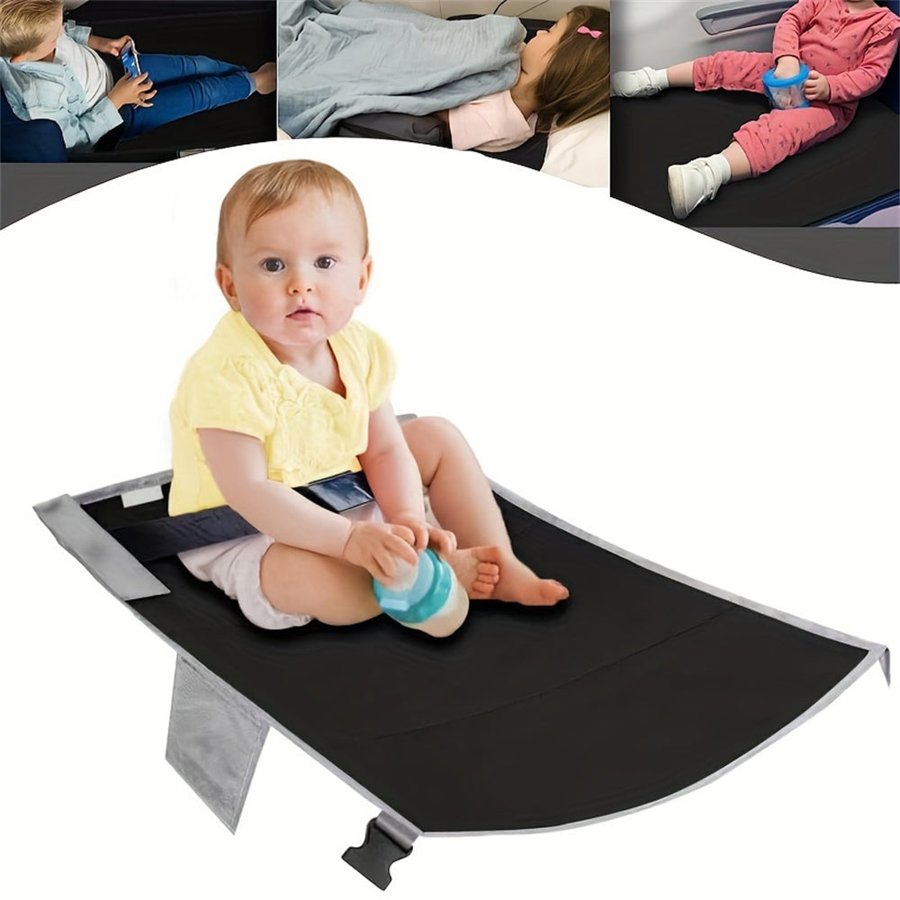 Plaque d'extension de siège d'avion portable - repose-pieds confortable en nylon pour jambe améliorée