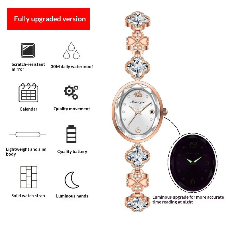 Montre bracelet de calendrier de luxe abordable