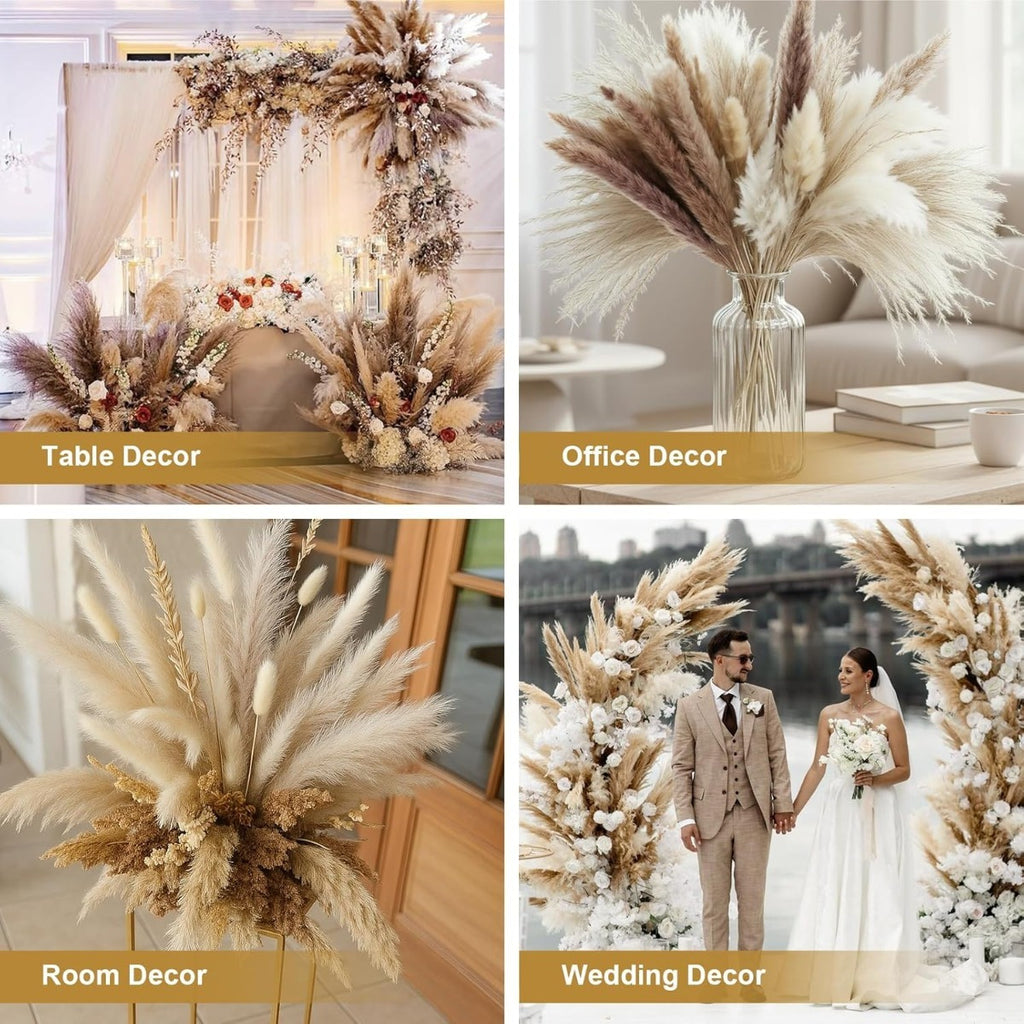 Bouquet décoratif Pampas de 150 piece