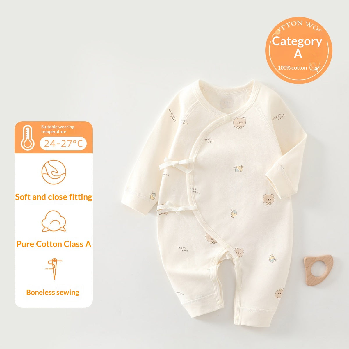 Vêtements pour bébés de style papillon à quatre saisons nouveau-nés