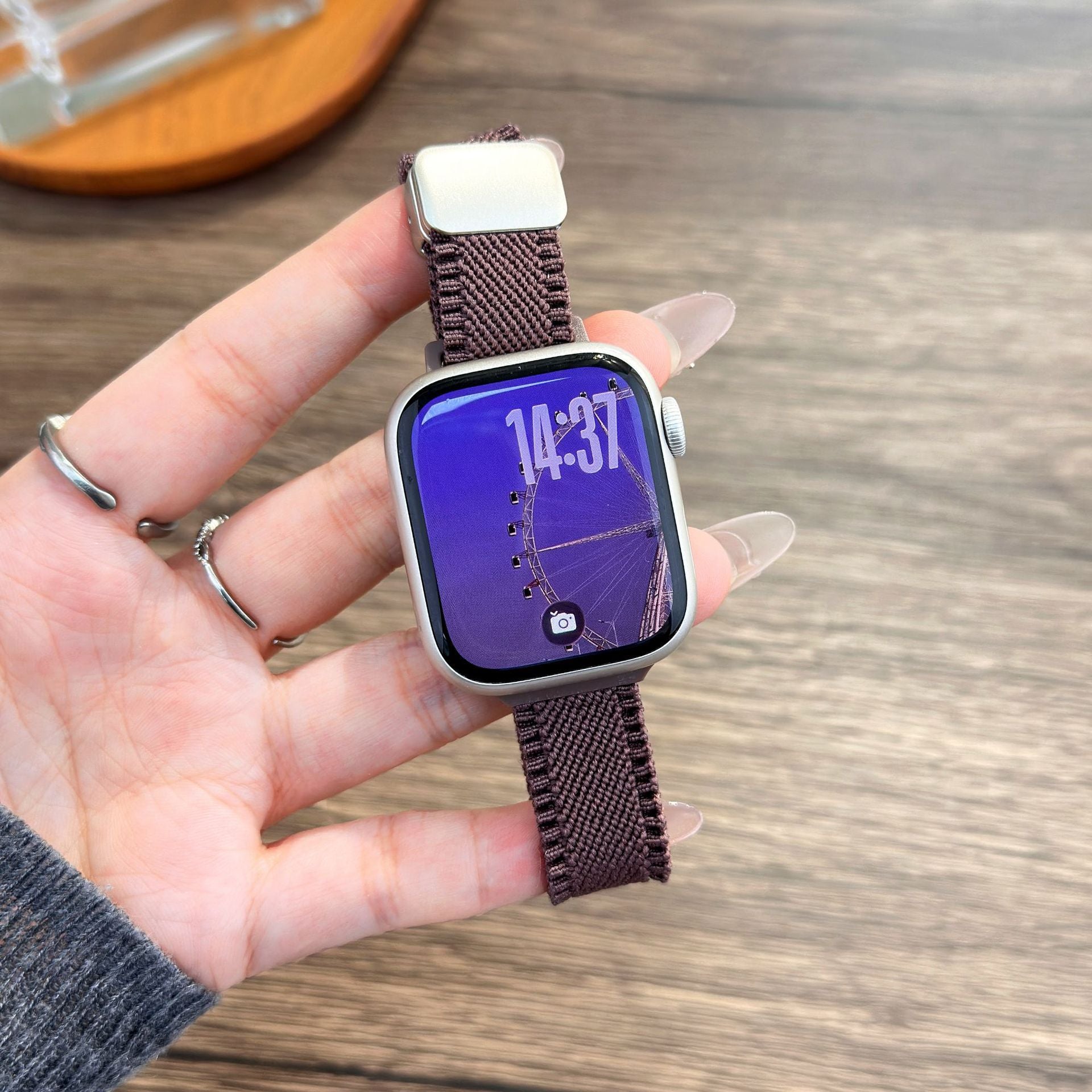 Bracelet de montre en nylon avec fermoir magnétique adapté pour le design de la dentelle de petite taille
