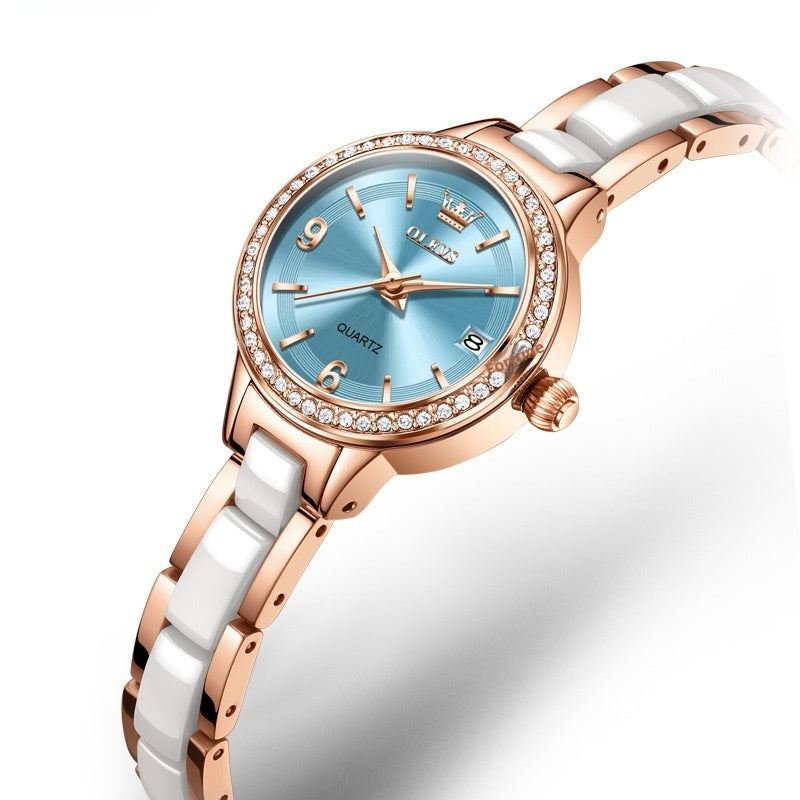 Montre femme d'Ouliishi avec un bracelet en céramique