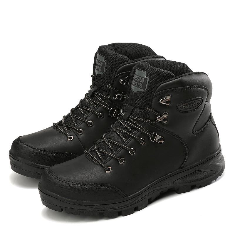 Chaussures Homme de grande taille d'hiver Bottes de coton haut de gamme Plus Velvet pour garder chaud