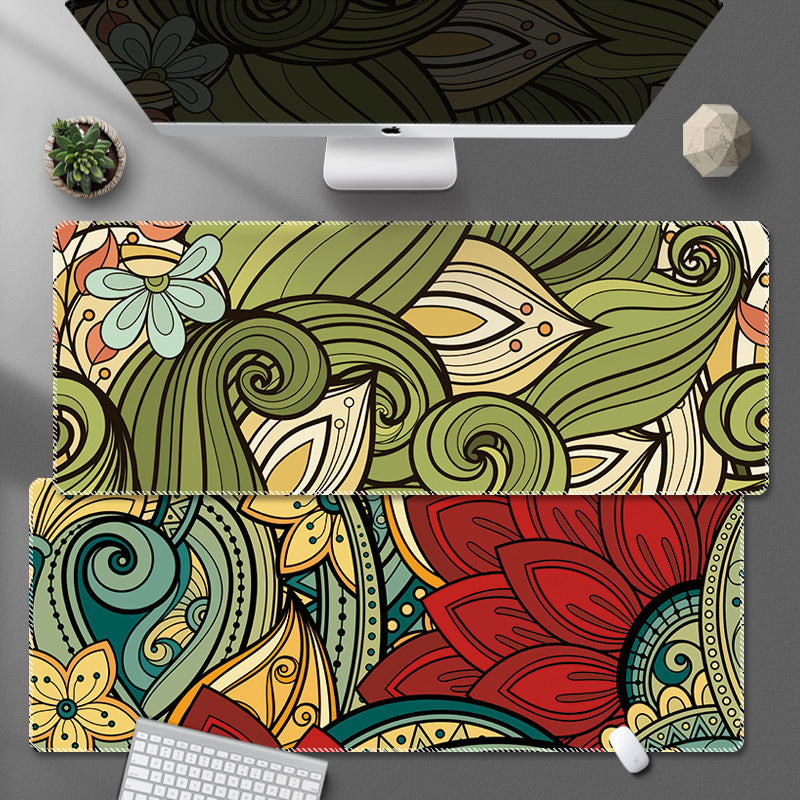 Noir Rouge Mouse Pad Xxl Noir Personnalité Mode Mouse Art Pad Notebook Ordinateur Pad Desk