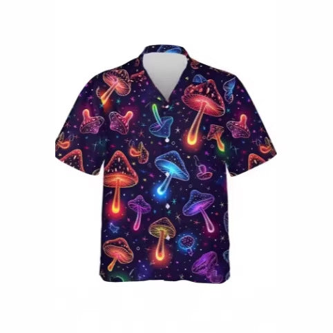 Chemise Homme imprimé en 3D avec motif abstrait haut de plage