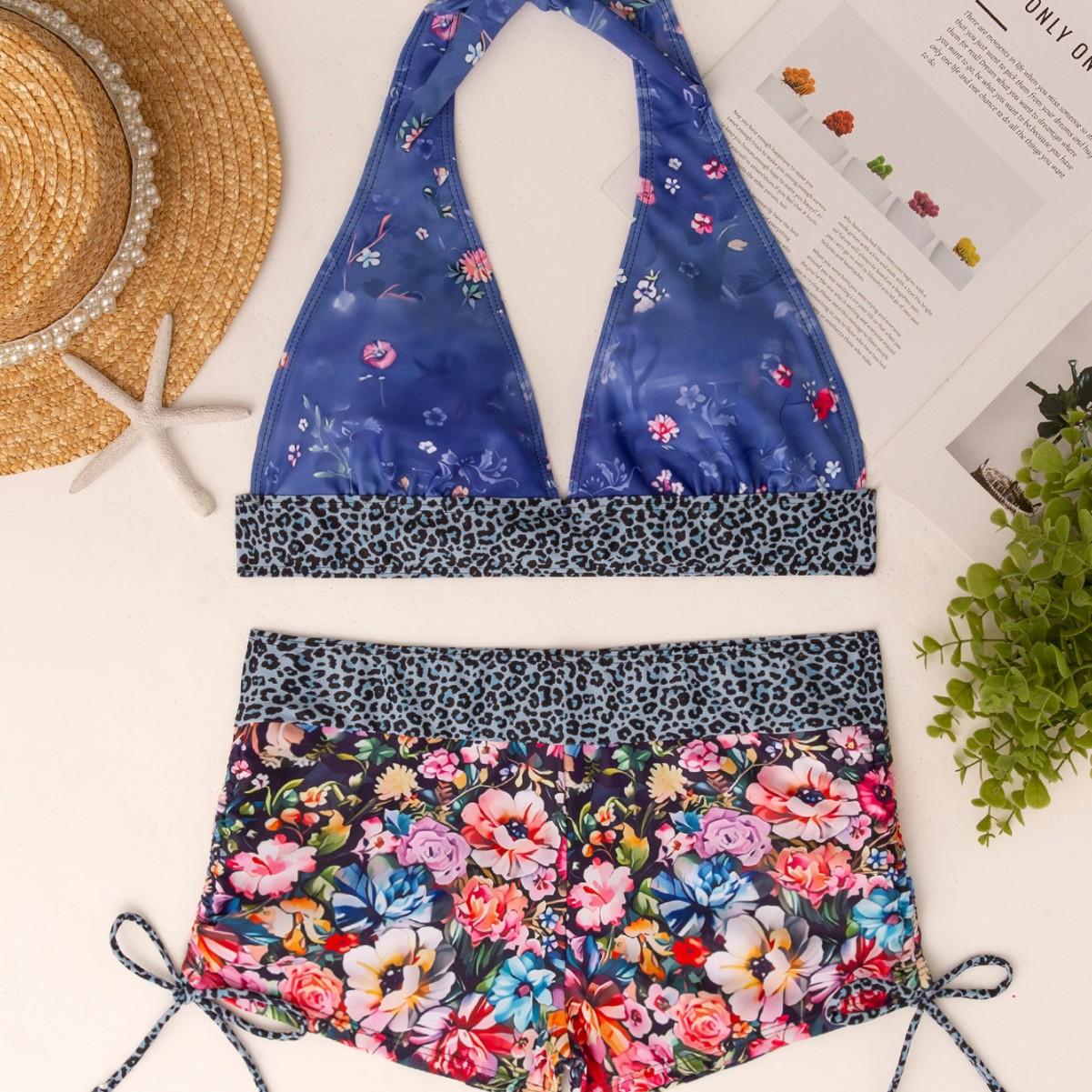 Été Arrivée Habillement bikini deux pièces style Halter