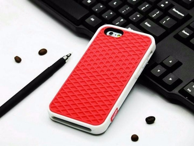 Étui de téléphone en silicone à semelle de gaufre
