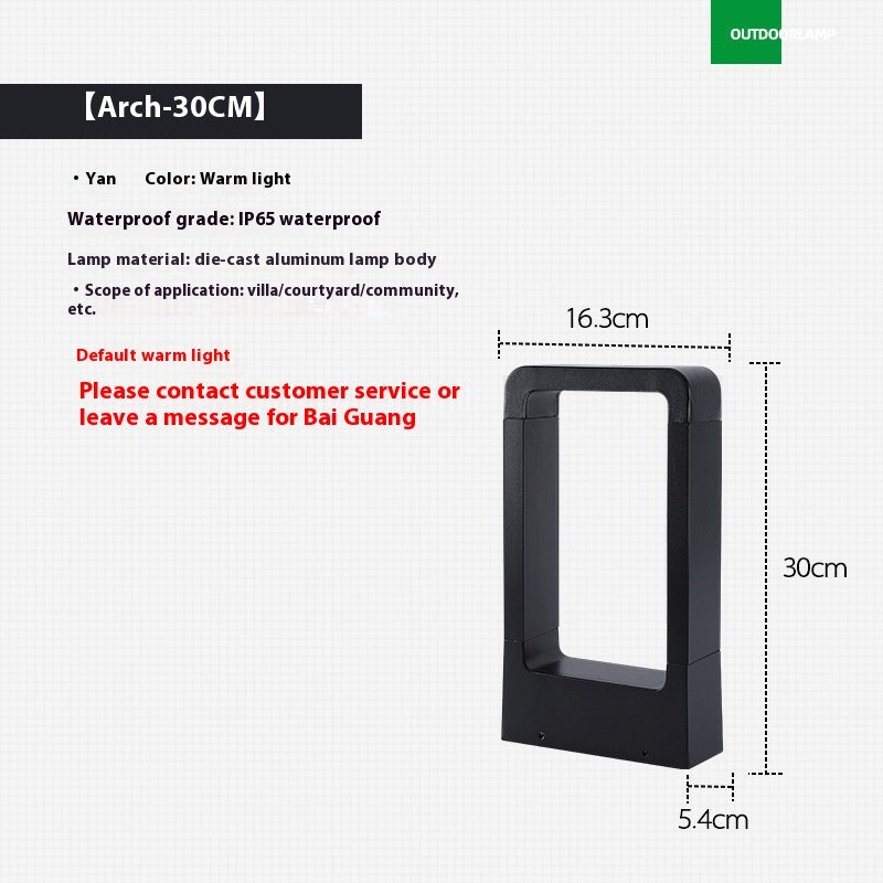 Lampe extérieure de pelouse à LED étanche