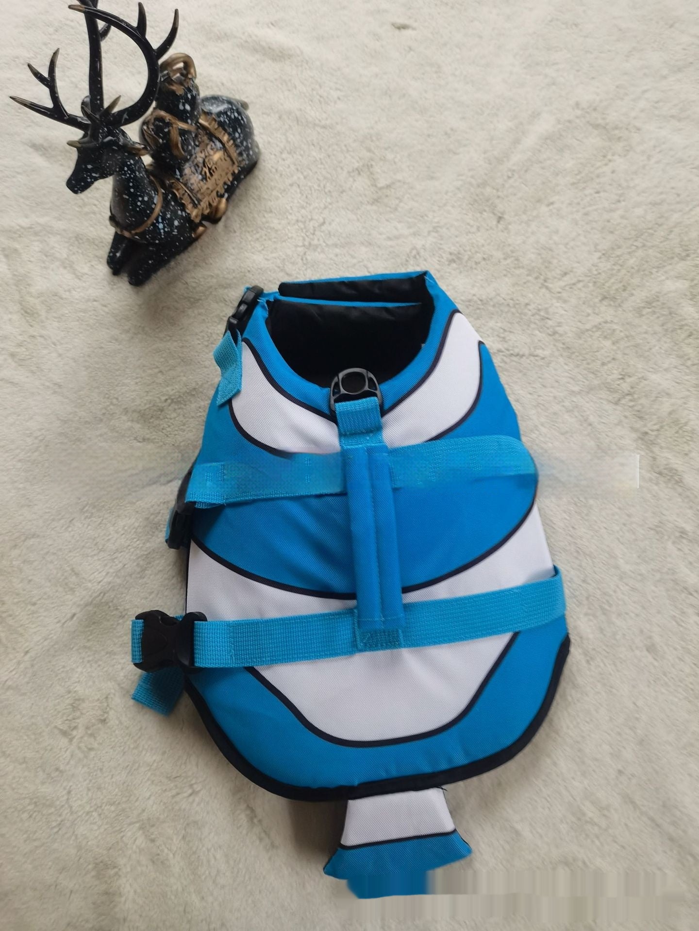 Veste de vie simple et polyvalente à rayures pour animaux de compagnie