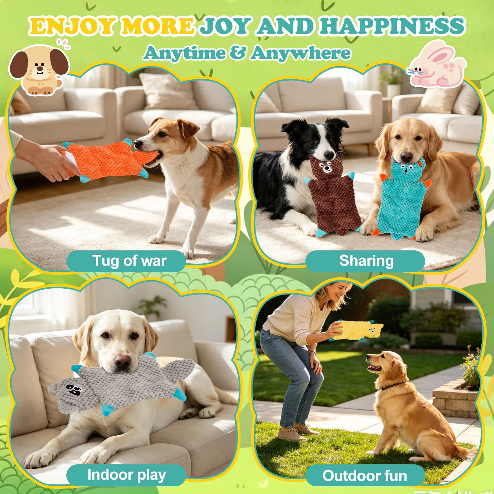 Pas de jouets pour chiens farcis pour grosses races moyennes
