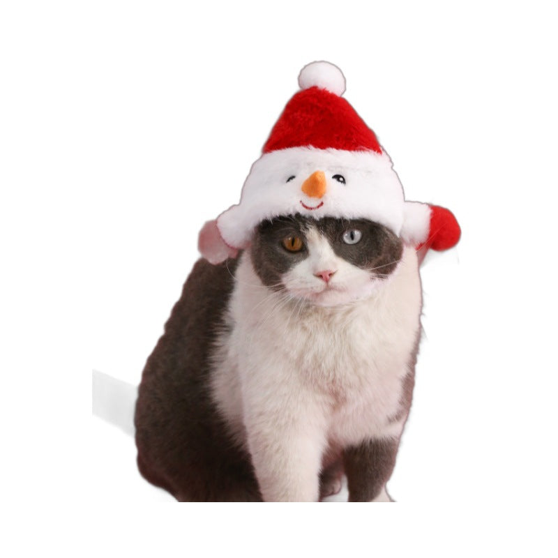 Chapeau de Noël de chat Petit Dogcat en peluche