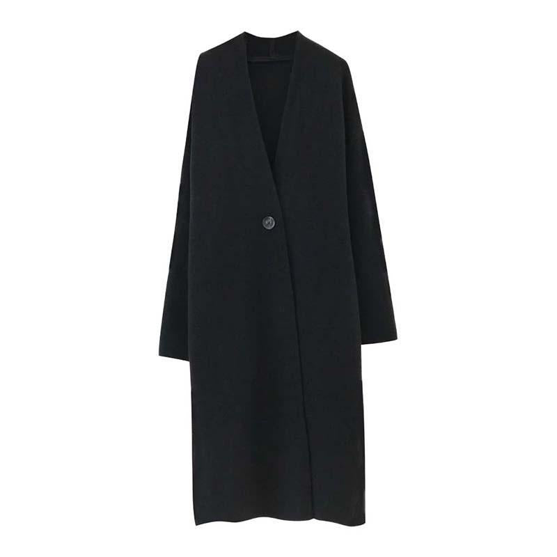Couvercle de cardigan à maille simple à un bouton