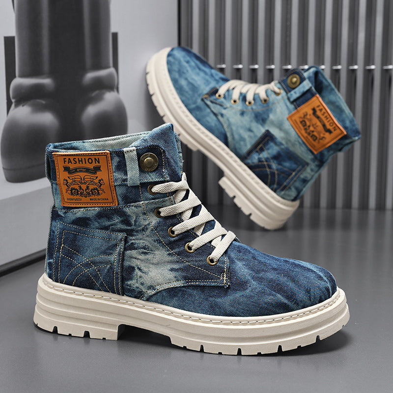 Bottes hautes pour hommes de style britannique