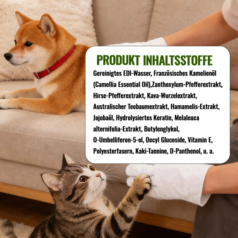 Gants antibactériens anti-poussières pour animaux de compagnie Camellia