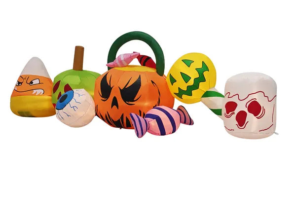 8FT Long Halloween gonflables Pumpkins Eyeball Décorations extérieures
