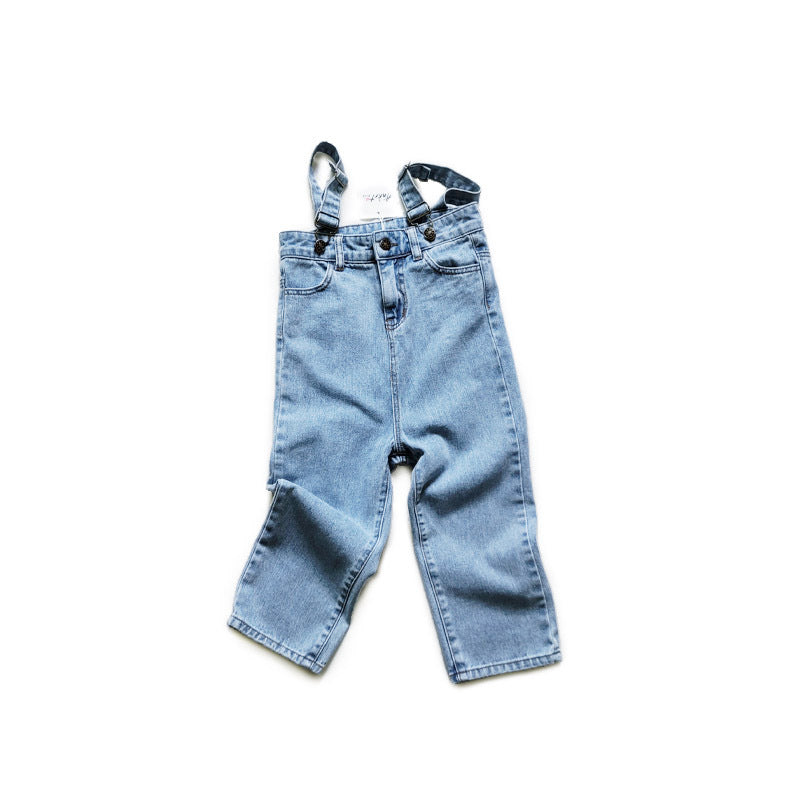 Style coréen Loose High Waist Large Instep Strappy Jeans