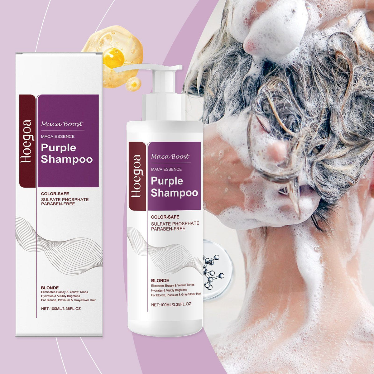 Shampooing pour cheveux violets HOEGOA