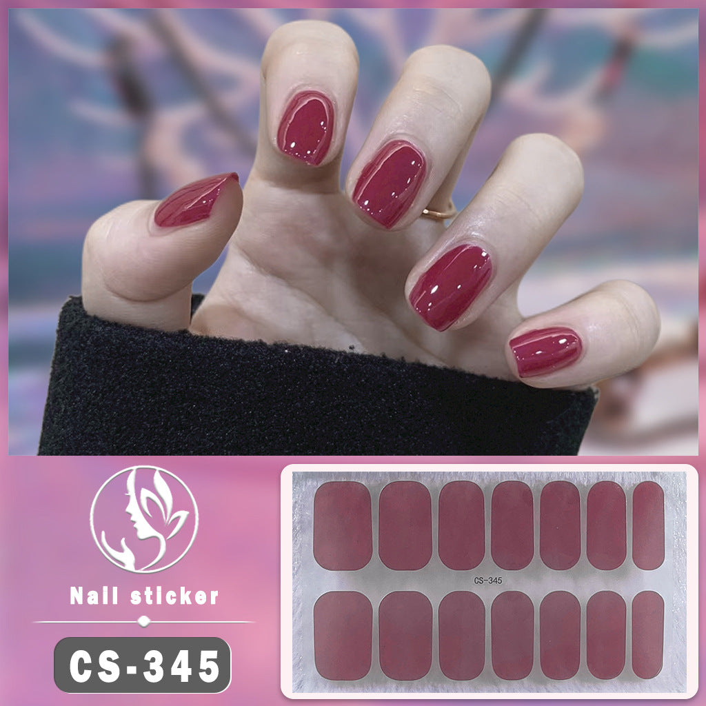 Pièce en forme d'ongle d'art en couleur solide imperméable