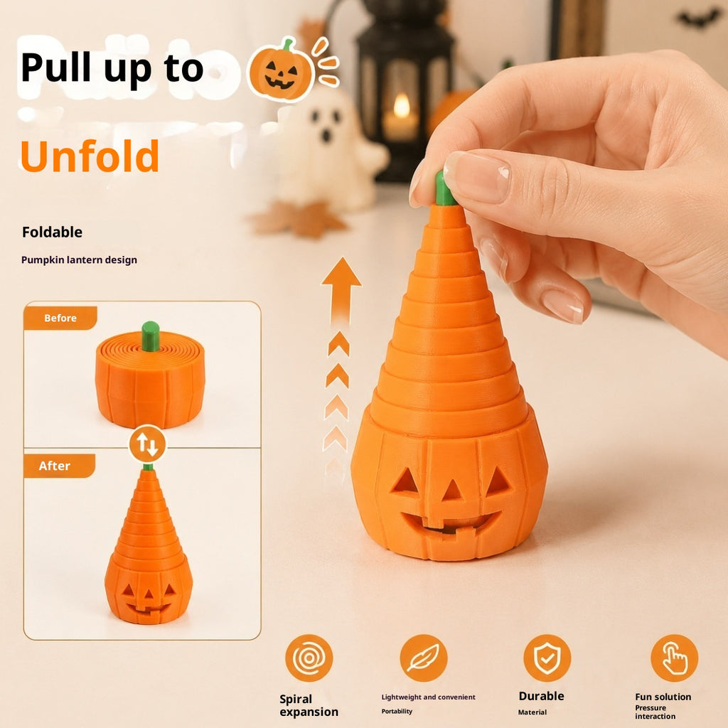 3D imprimé Stretchy Pumpkin Halloween Stress-Relief Stretch Toy Ornement