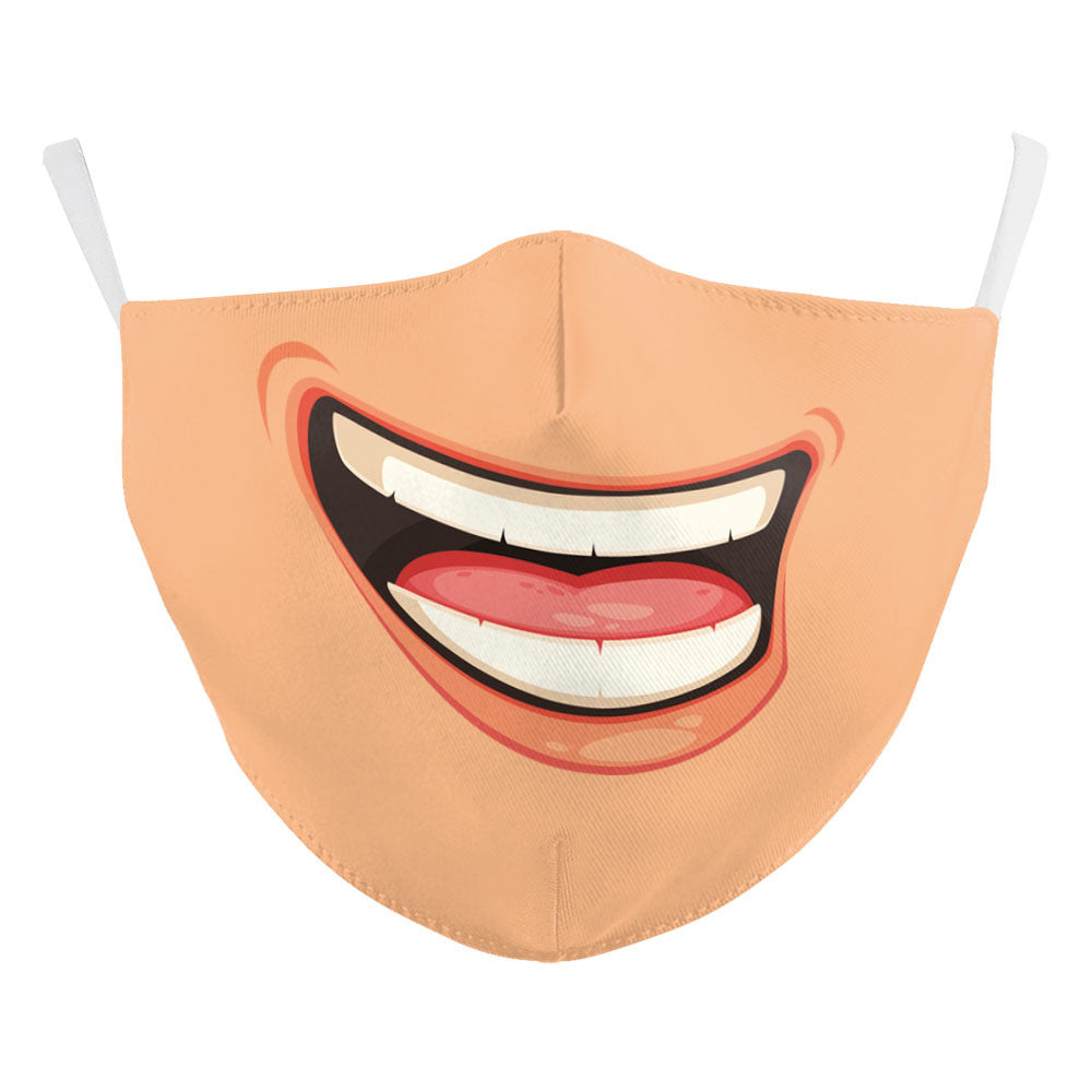 Impression numérique Masque double couche pour visage drôle d'Halloween