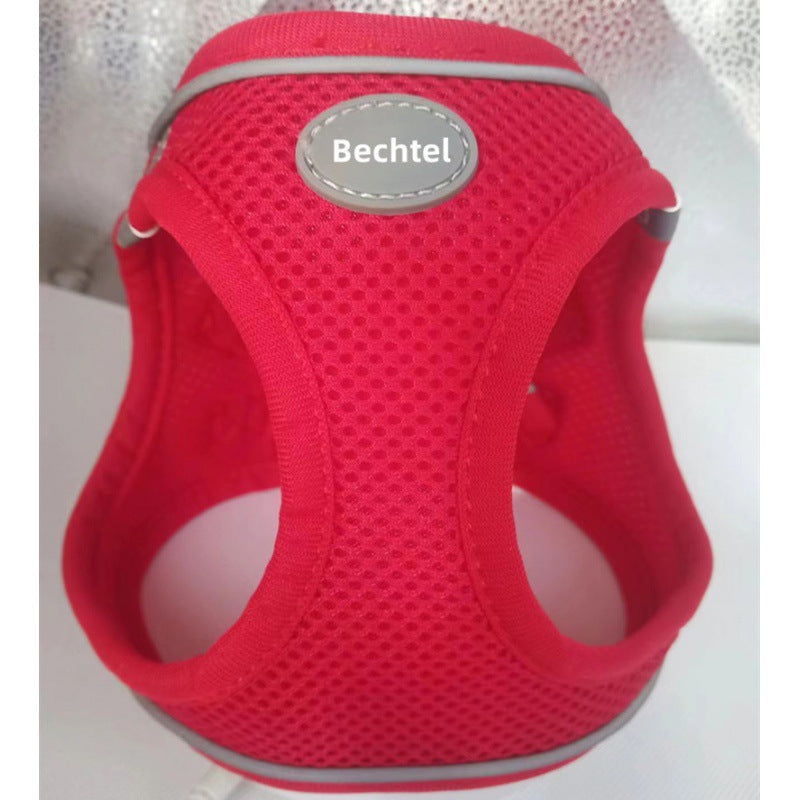 Pet Harness Vest Style Leash - Ajustable Respirant Chat Harnais avec D-Ring pour Walki