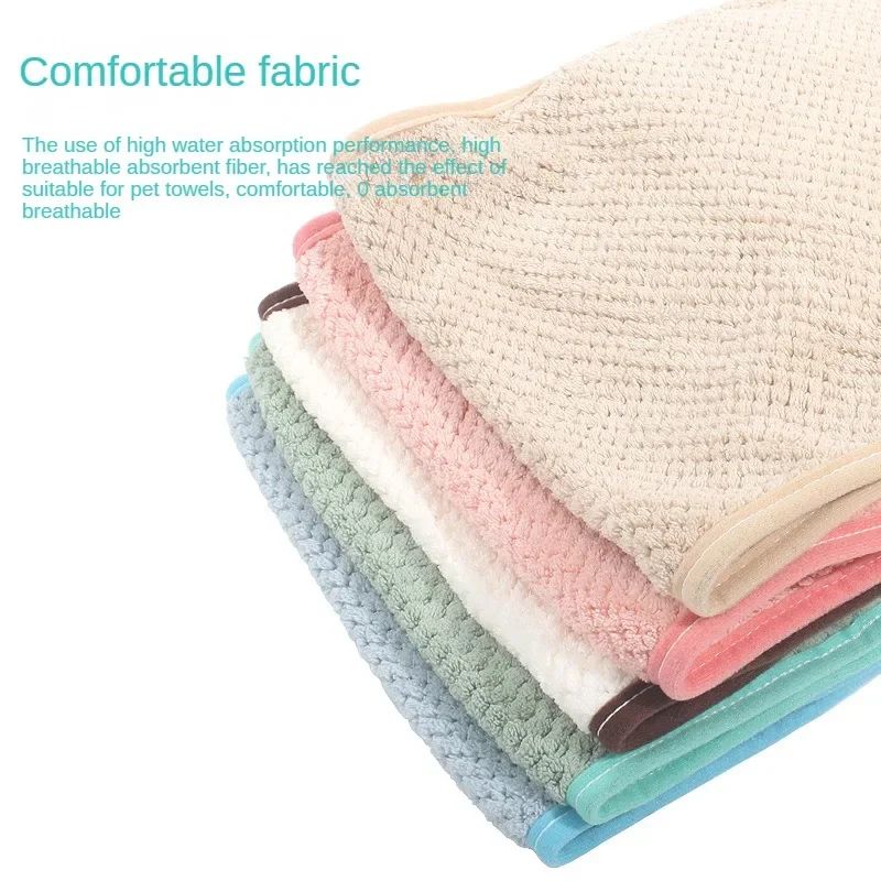 Pet Super Absorbent serviette chat et chien séchage rapide serviette de poche style Gants de broussailles bain à