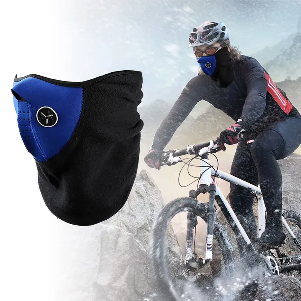 Masque de demi-face Respirant anti-vent Chauffe-col anti-poussière pour moto Moto Racing