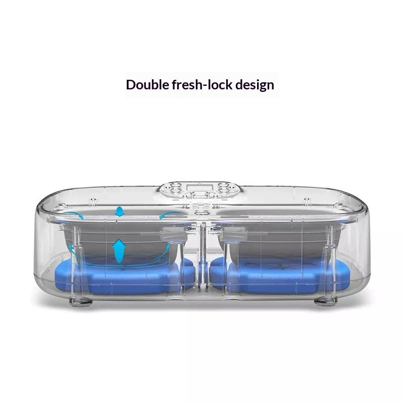 Feeder intelligent automatique à double alimentation avec minuterie