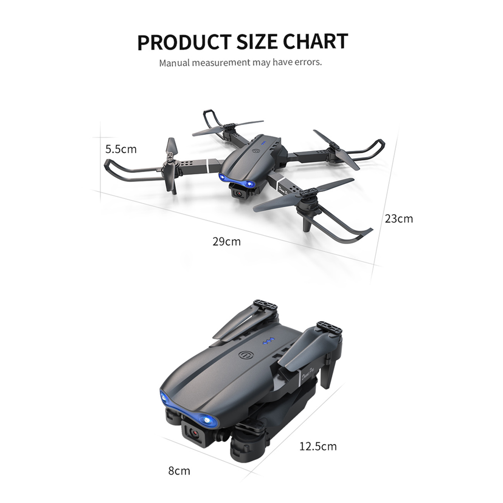 E99 Drone double batterie avec écran