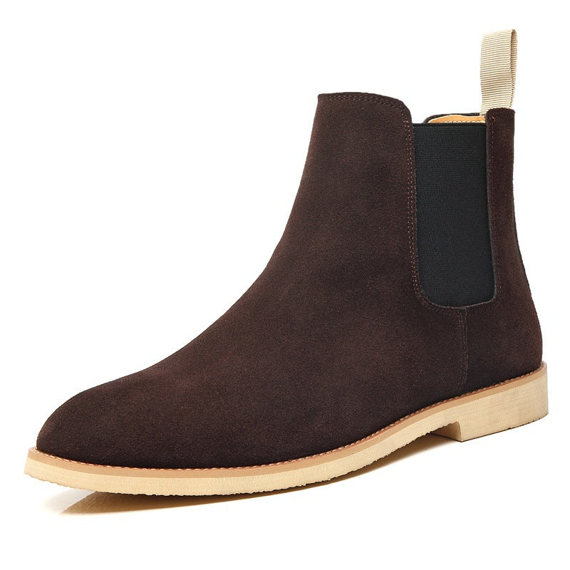 Bottes de Chelsea Homme AutomneHiver Suede Haut de gamme