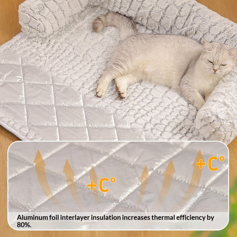 Neste de chat Coussin de canapé chaud d'hiver Extra grand chien extérieur Neste de chat Cage spécial animal S