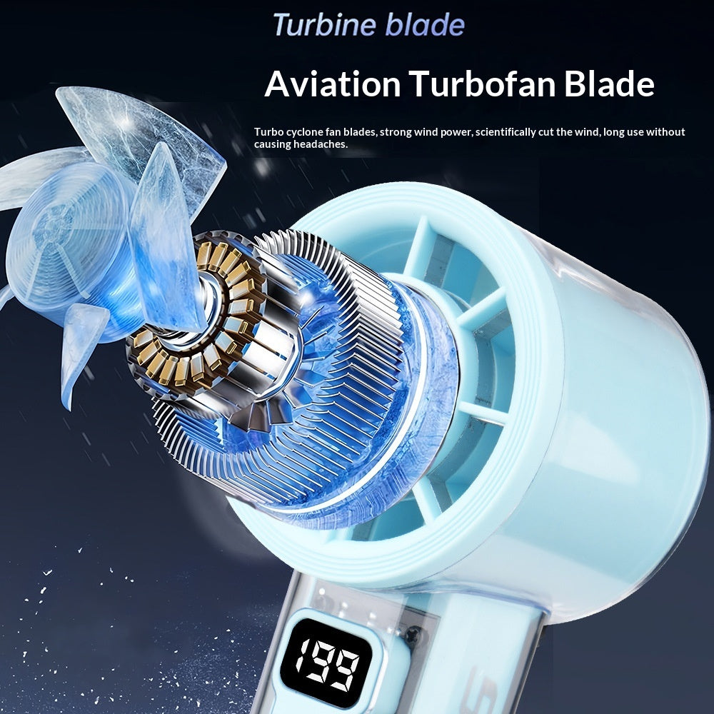 Mini ventilateur portatif haute vitesse avec affichage numérique de refroidissement à glace portable pour l'extérieur et des