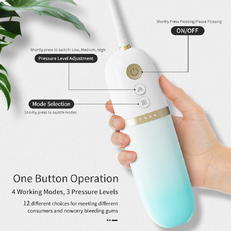 200ml Portable Flosser IPX7 Waterproof Electric Flosser USB Rechargeable Water Dental Pick