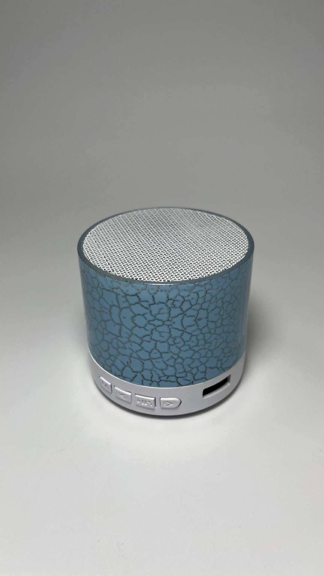 A9 Mini haut-parleur Bluetooth craqué - Portable sous-woofer avec lumière LED