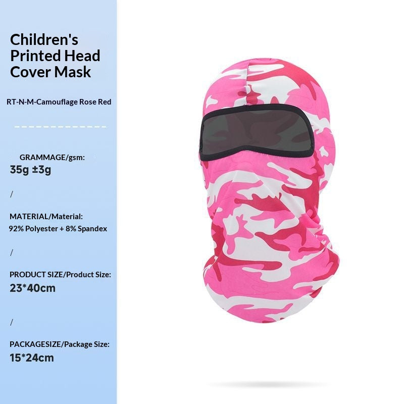 Masque d'équitation en plein air pour enfants Headgear Windproof Sports