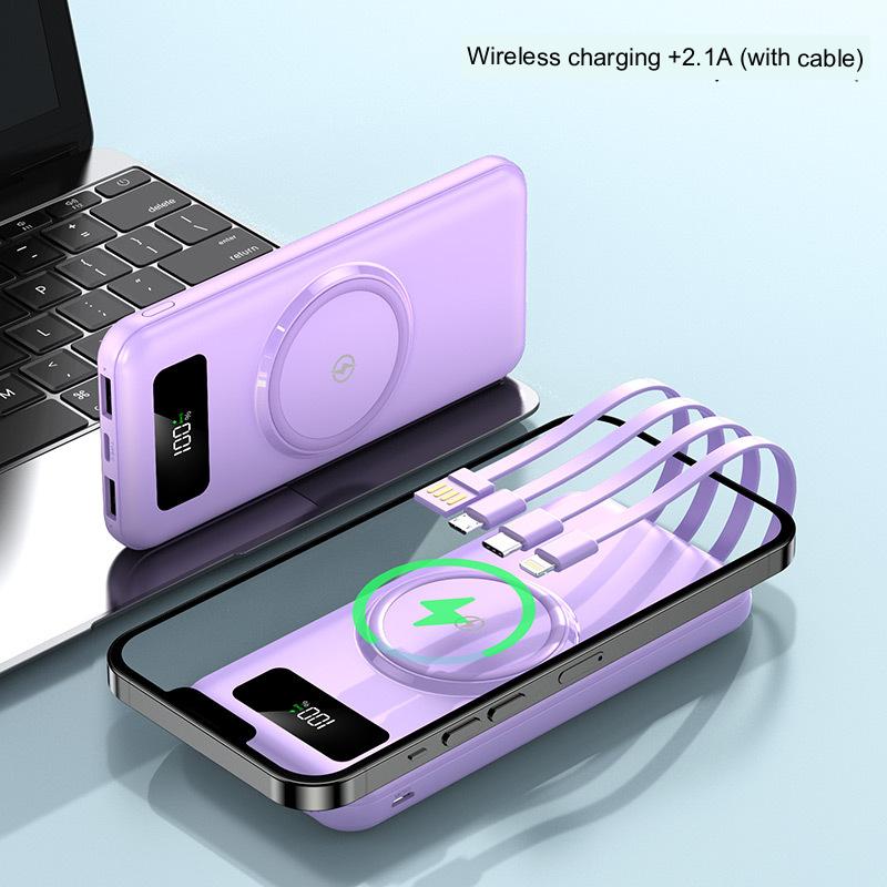 66W est livré avec 3 fils Super Fast Charge 20000mAh Power Bank Grande Puissance Mobile
