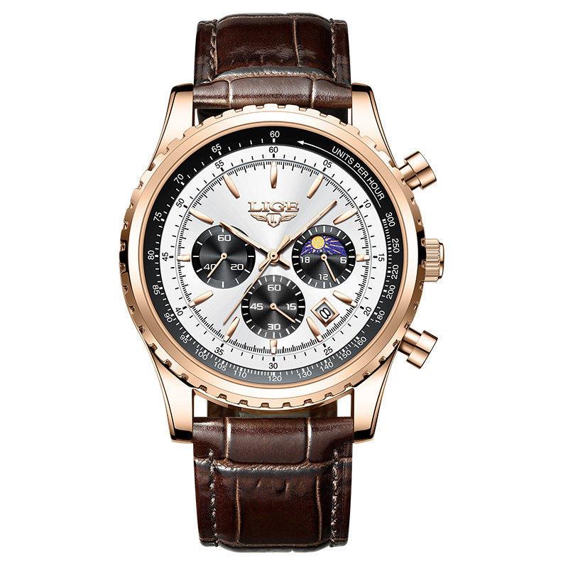 Montre imperméable multifonctionnelle pour hommes