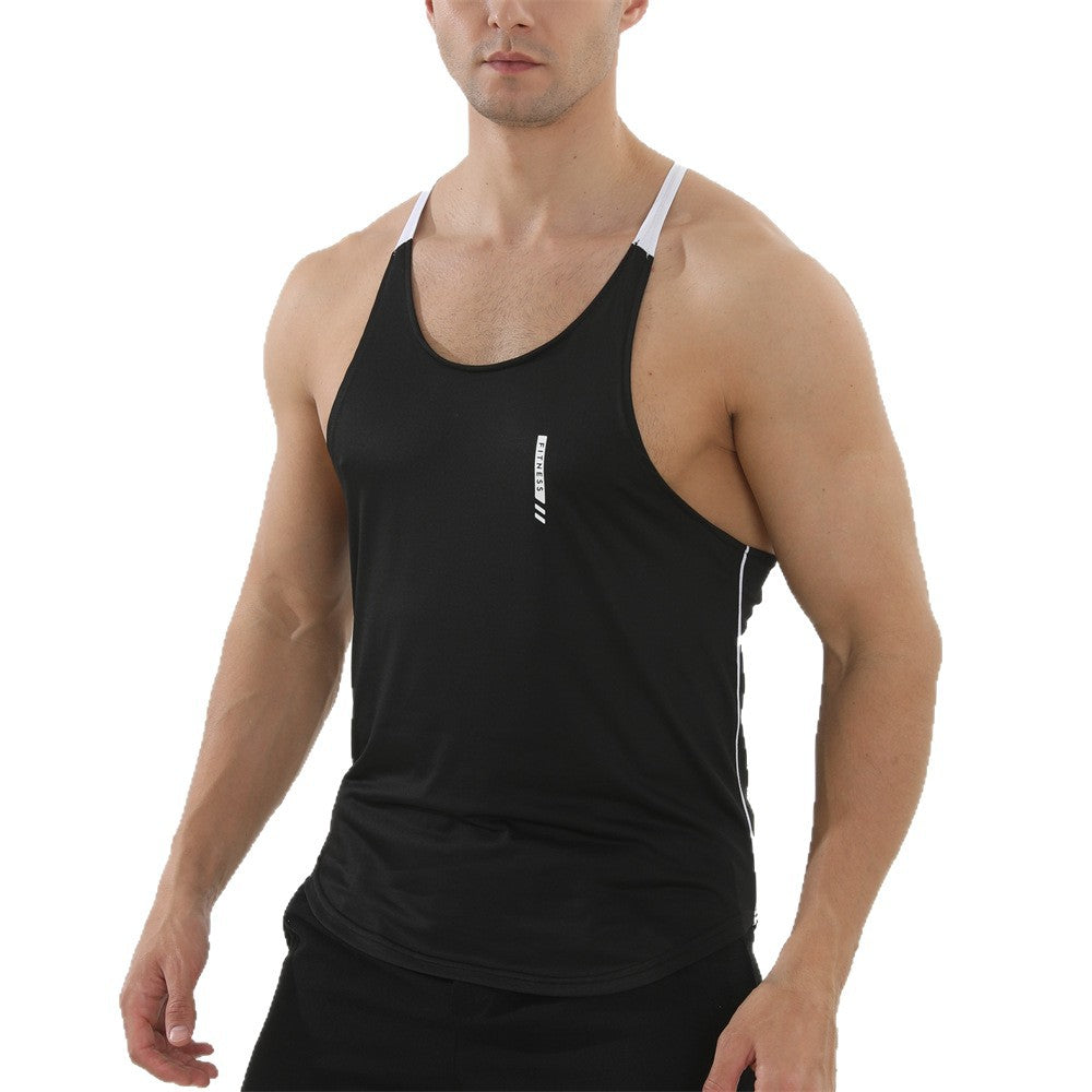 Veste de séchage rapide sans manches pour hommes pour le fitness sportif et l'usure occasionnelle