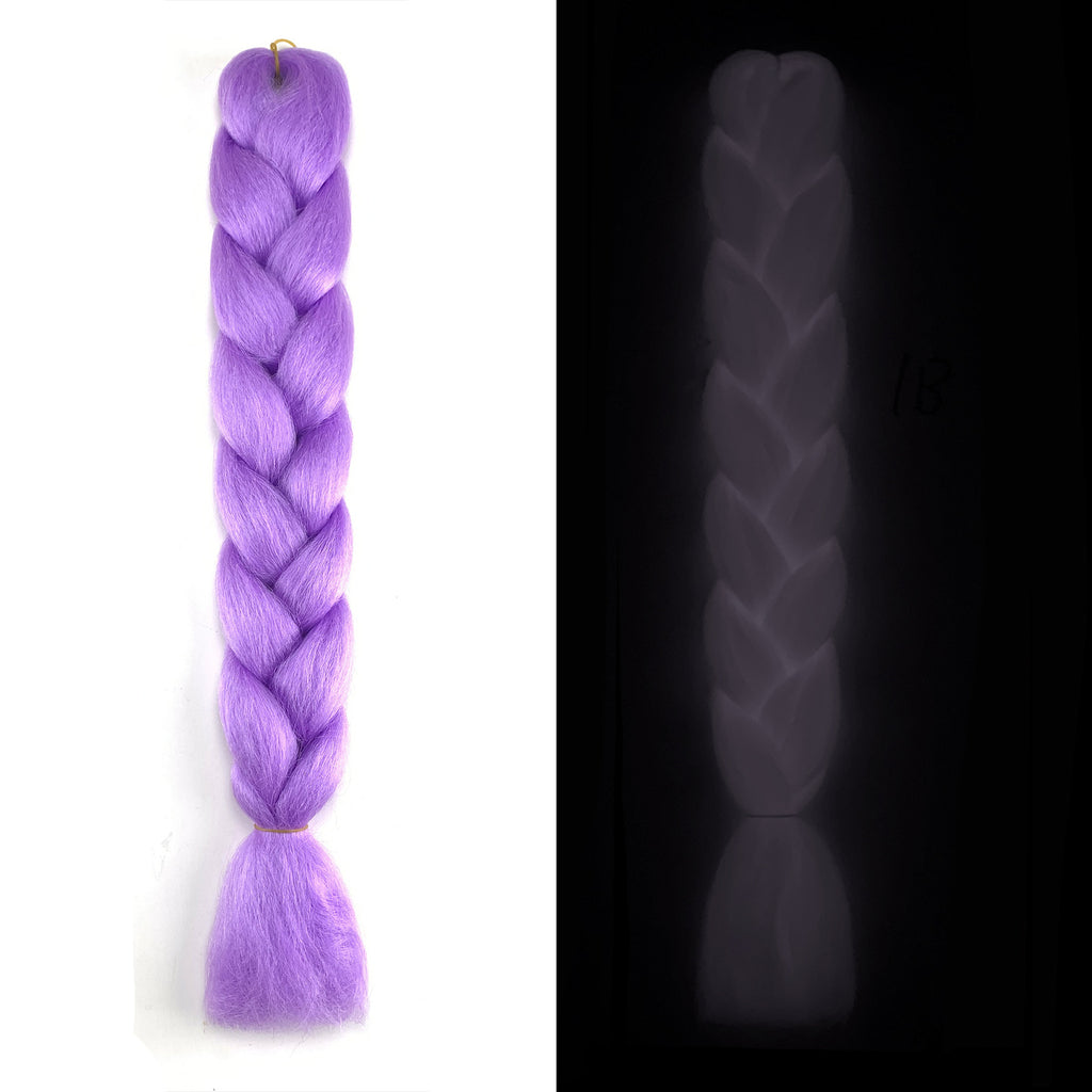 Perruque chimique fluorescente lumineuse Big Braid