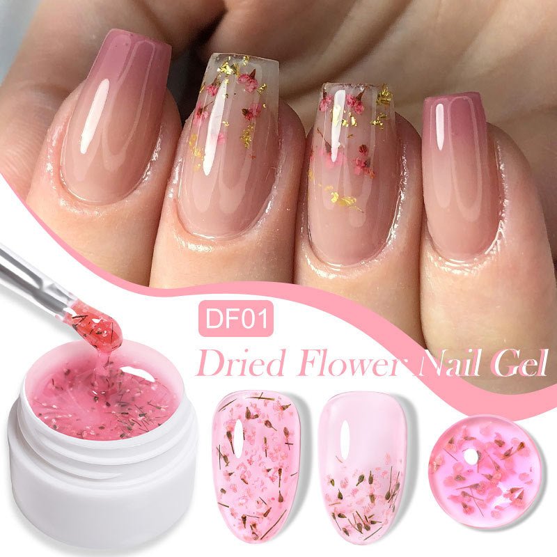 Gel de fleur séché aux ongles