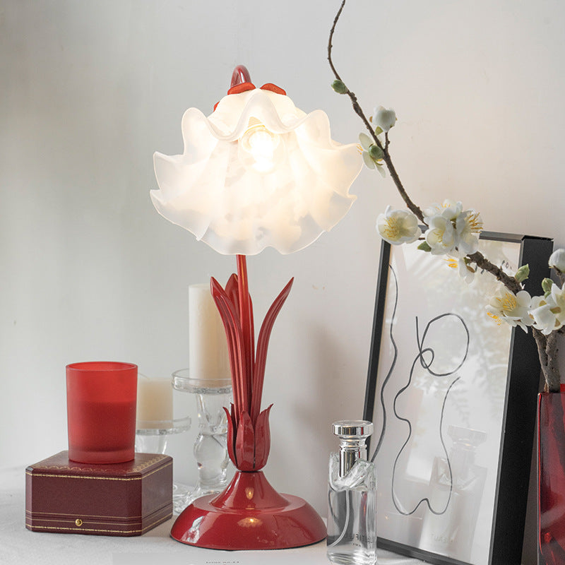 Lanterne de la fleur de lampe de lit de mode de ménage