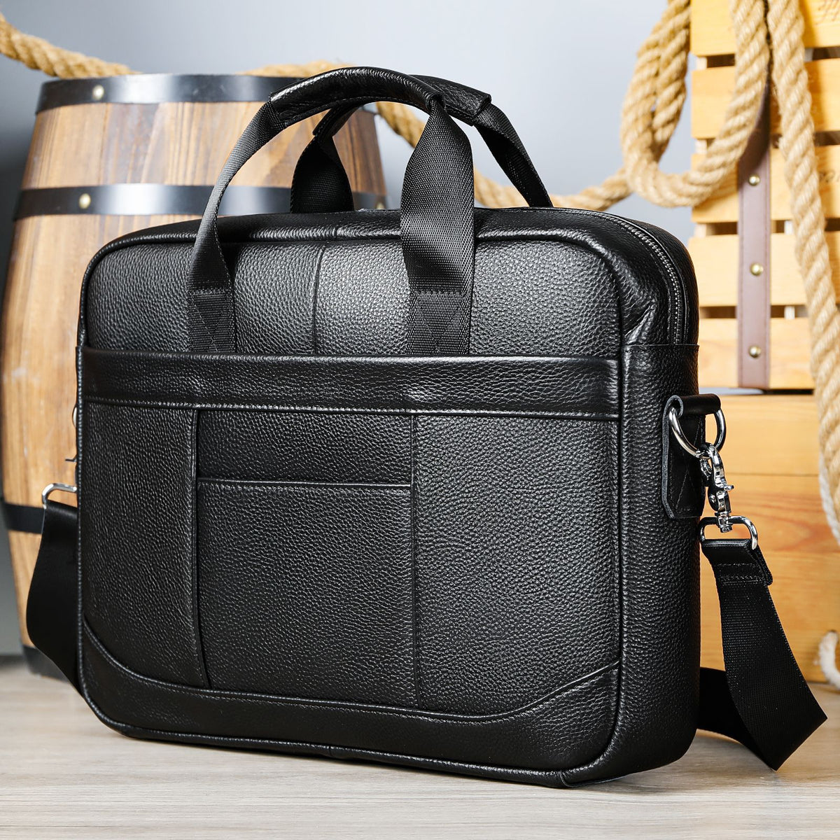 Document officiel de l'homme Sac en cuir pour ordinateur occasionnel