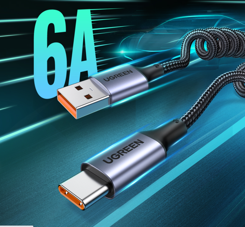Data Cable Car Ressort Téléscopique USB Téléphone mobile Android Chargeur Tapyc